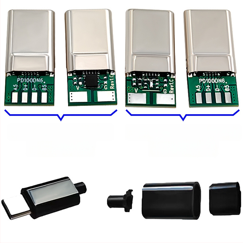 PD240W dubultais USB-C klēpjdatora barošanas adapters, 16-pin Type-C, 20V 5A, USB-C uz USB-C