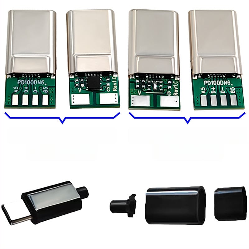 PD240W dubultais USB-C klēpjdatora barošanas adapters, 16-pin Type-C, 20V 5A, USB-C uz USB-C