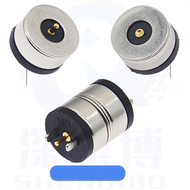 DC magnētiskais savienotājs (vīrietis un sieviete), apaļa magnētiskā uzlādes galva, ūdensizturīgs, 2 pin, Deep qibo