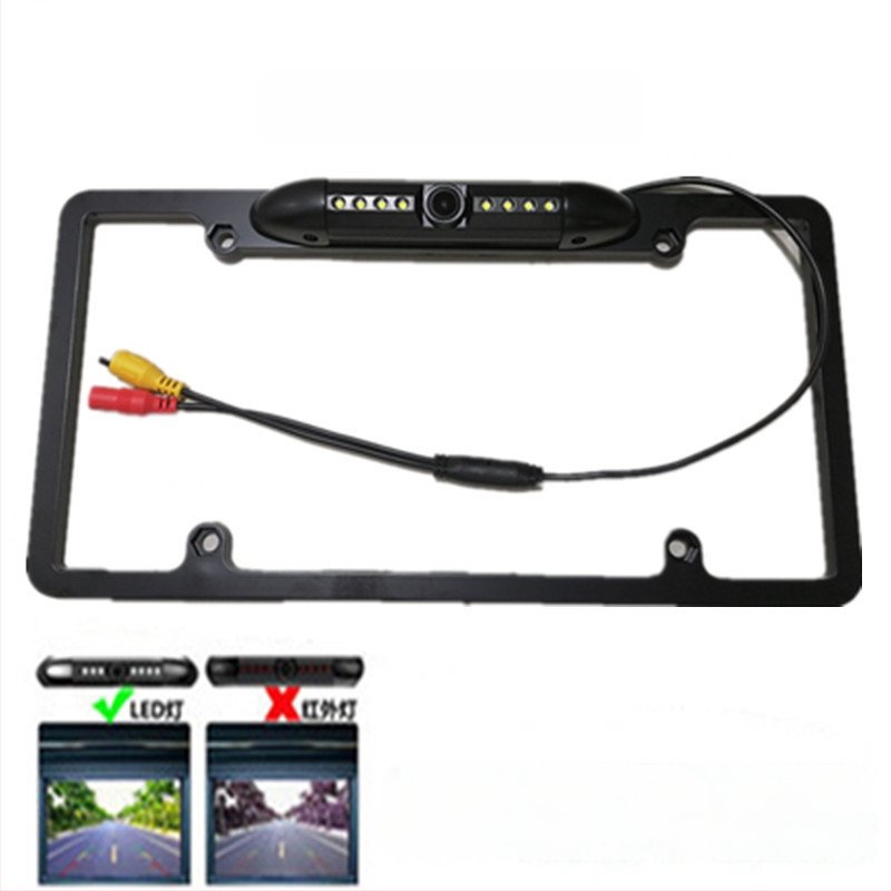 Cameră pentru plăcuța de înmatriculare a autoturismului, model universal, 720p, unghi de vizualizare 170°, alimentare 12V, opțiune fără fir