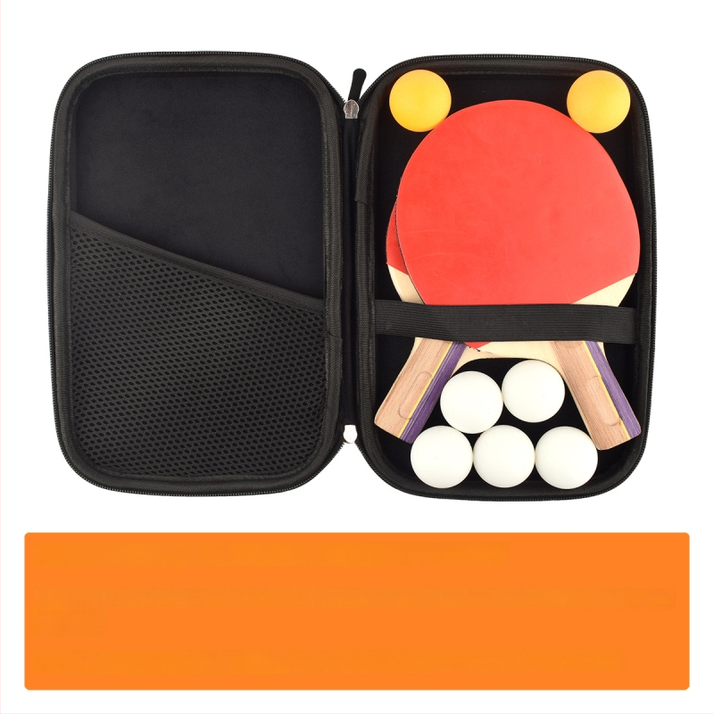Psenner Geantă pentru tenis de masă cu husă dură pătrată pentru paletă, material EV compozit, personalizare, logo imprimat