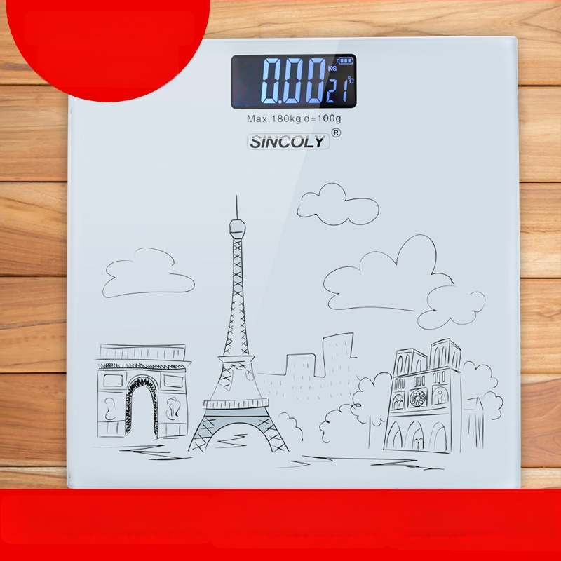 Cântar electronic pentru uz casnic, Sincoly/Xinke Li, capacitate 180 kg, măsoară greutatea, universal