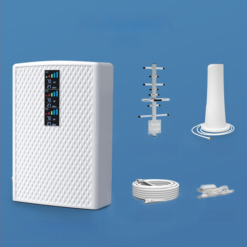 Mobiliojo telefono signalo stiprintuvas: palaiko 2G/3G/4G/5G, aprėptis 200–2000 m², modelis 24C4400F6715, svoris 0,98 kg