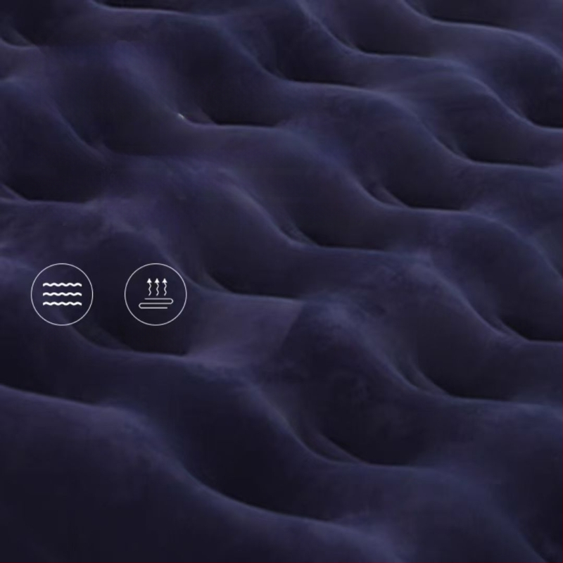 Pripučiama lova kempingui — paviršius iš kompozicinės drobės; lauko naudojimui; tinka palapinėms