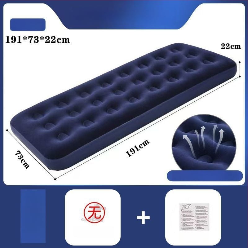 Pripučiama lova kempingui — paviršius iš kompozicinės drobės; lauko naudojimui; tinka palapinėms