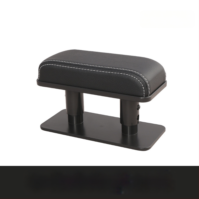 Kreisā ādas automašīnas elkoņa atbalsta spilvens (Universāls, Modelis 6913, Svars 0,2 kg, Montāžas atbalsts)