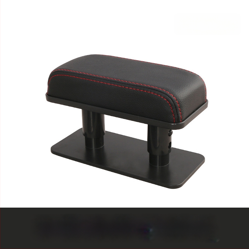 Kreisā ādas automašīnas elkoņa atbalsta spilvens (Universāls, Modelis 6913, Svars 0,2 kg, Montāžas atbalsts)