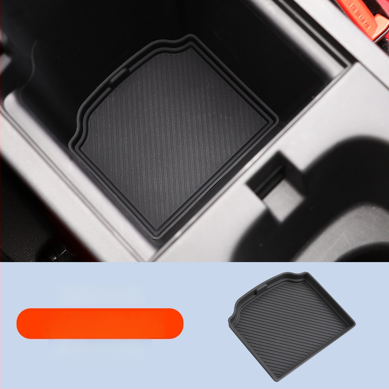 Silikona automašīnas iekšējie paklāji ar durvju krūžu turētāju un uzglabāšanas nodalījumu — bez pielāgošanas