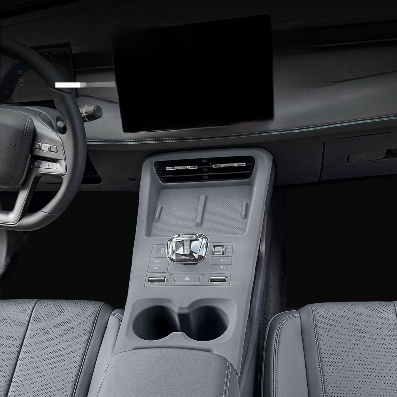 Silicone centru konsoles paklāji, pielāgojami, materiāls: silikons, saderīgi ar BYD Qin Plus