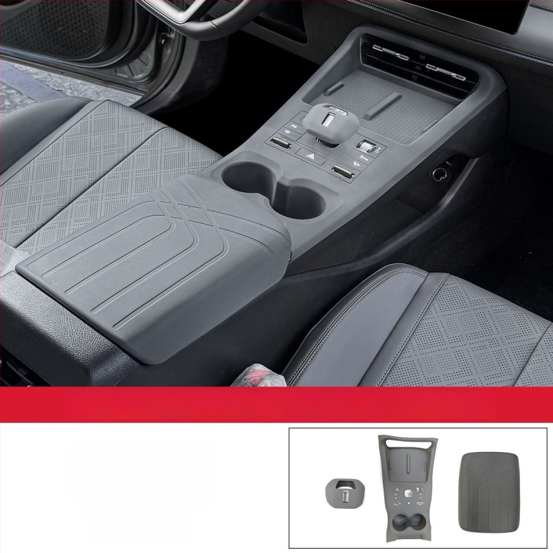 Silicone centru konsoles paklāji, pielāgojami, materiāls: silikons, saderīgi ar BYD Qin Plus