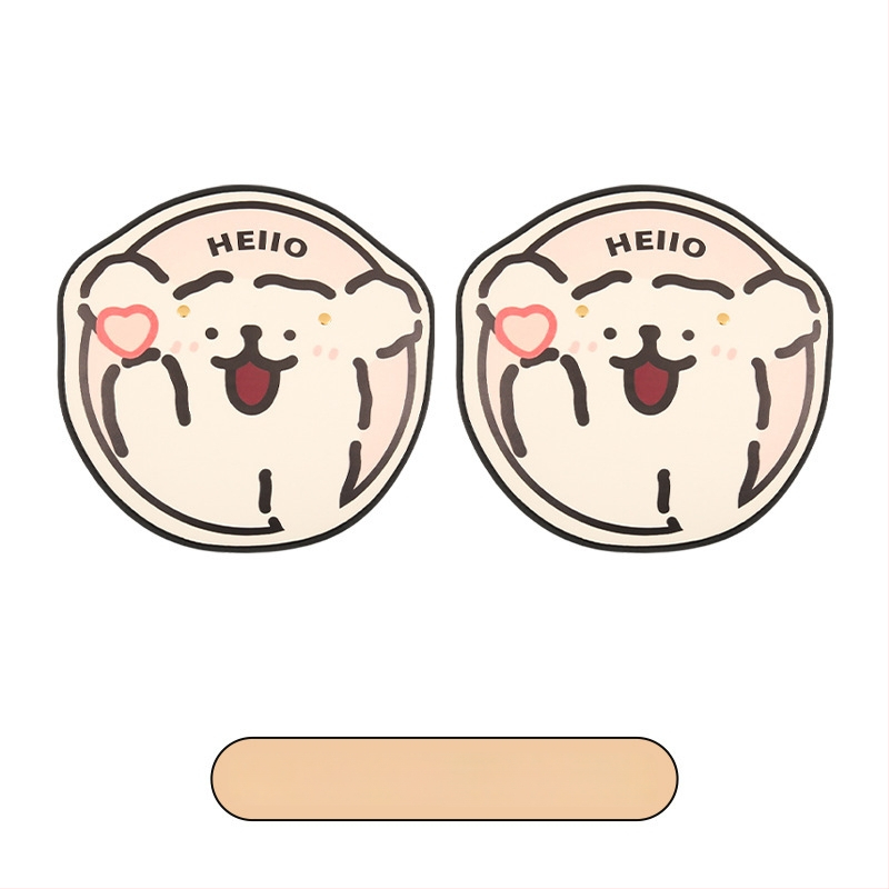 Задна защитна подложка за автомобил с карикатурен дизайн, PU материал, пълнеж от пяна, универсална, марка Xuan ruyi (Подходяща за всички сезони; Карикатурен мотив; PU; Пълнеж от пяна; Xuan ruyi)