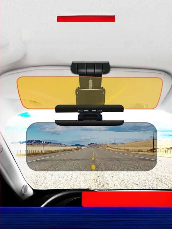 Антибляк огледало за кола, монтаж с лепило, универсално пасване, прост стил