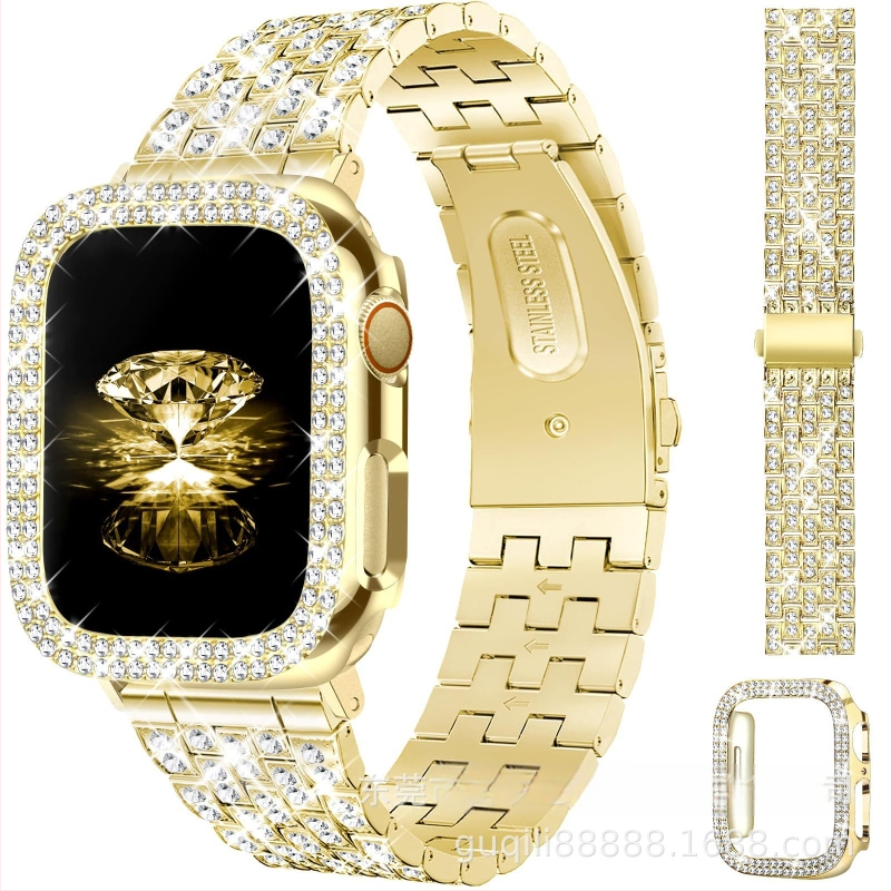 Metalni remen za Apple Watch s dijamantnom ukrašenjem i kopčom na klik