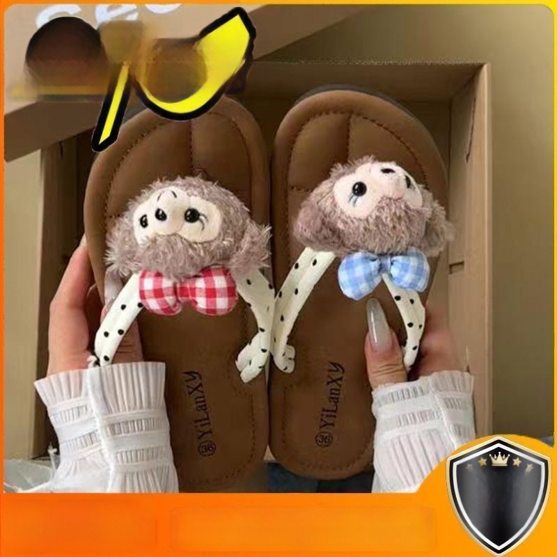 Moteriškos karikatūrų paplūdimio šlepetės su minkšta PVC padu, kvėpuojančios, plokščias padas, pado storis 0–3 cm