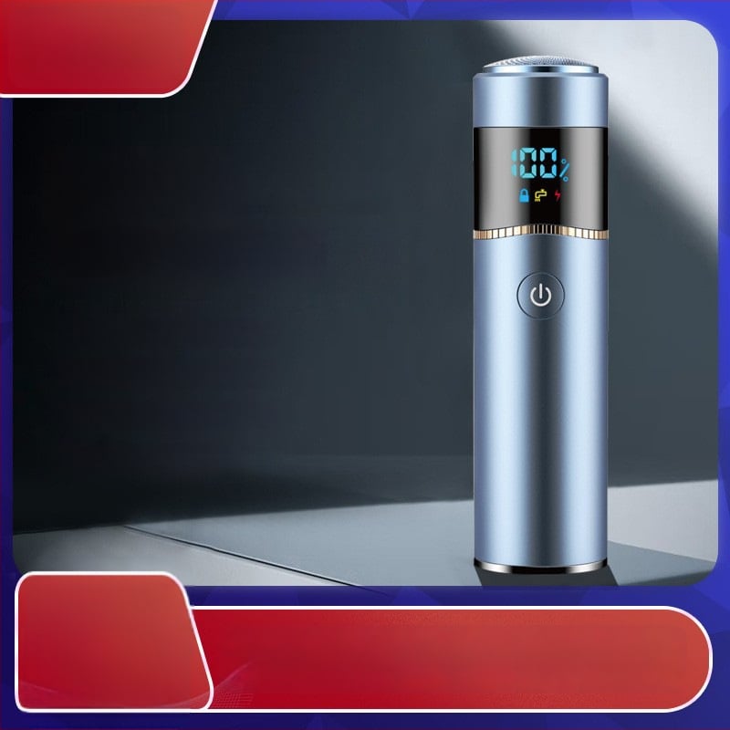 Elektriskā skuvekle ar rotējošu galvu, ūdensizturīga, iebūvēta 1200–2000 mAh akumulatora, darbības laiks 60 minūtes un vairāk, 1 stundu uzlāde, korpuss no alumīnija sakausējuma