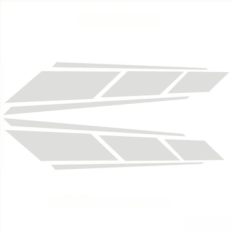 Motocikla uzlīmes rezervoāram, korpusam un priekšējai daļai — atstarojošas, ūdensdrošas un UV noturīgas ar ziedu motīvu