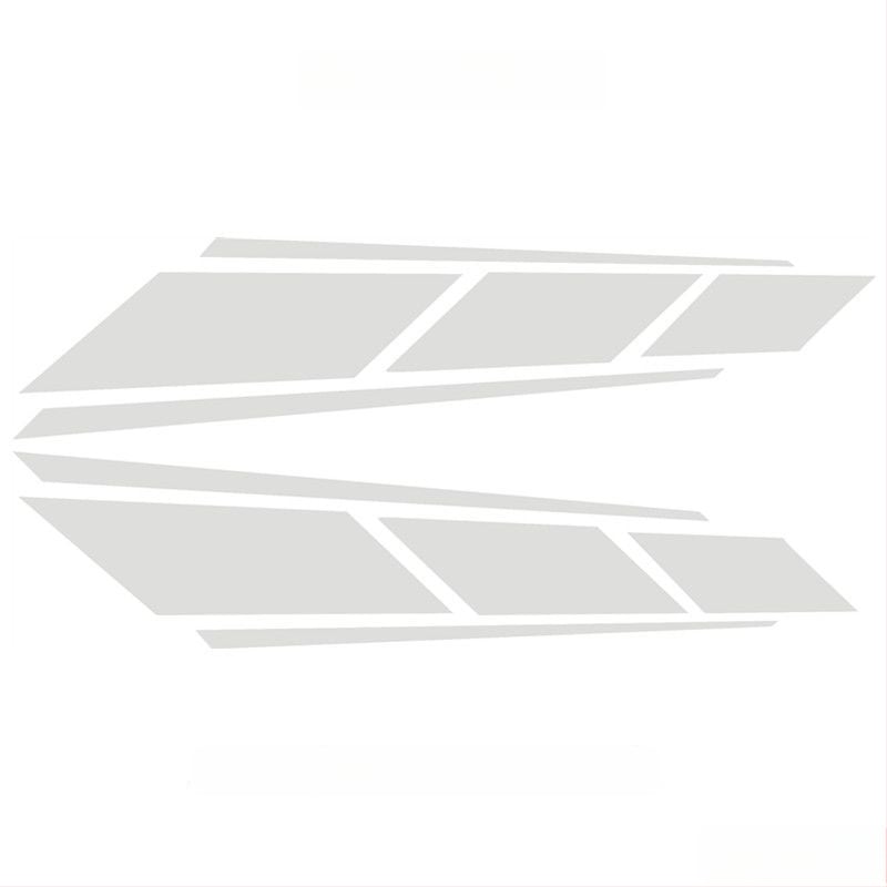 Motocikla uzlīmes rezervoāram, korpusam un priekšējai daļai — atstarojošas, ūdensdrošas un UV noturīgas ar ziedu motīvu