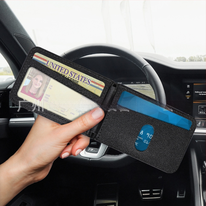 MagSafe suderinamas PU odos kortelių dėklas su magnetiniu kišeniu, siuvinėta konstrukcija — unisex telefono dėklas