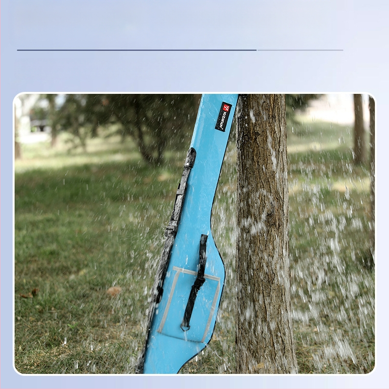 Geantă impermeabilă din PU pentru lansete, cu husă dură, portabilă pentru echipament de pescuit în râu