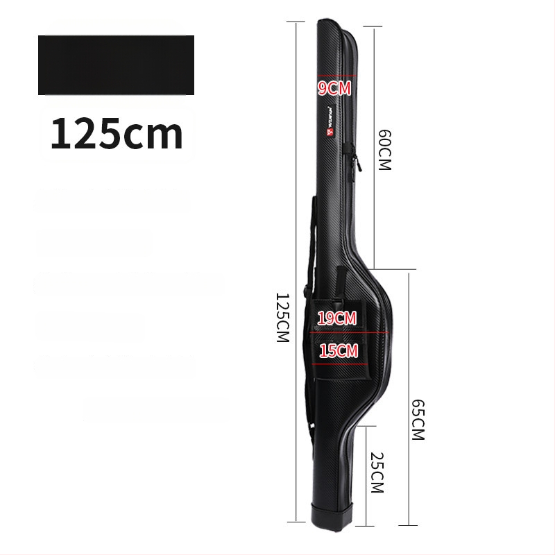 Geantă impermeabilă din PU pentru lansete, cu husă dură, portabilă pentru echipament de pescuit în râu