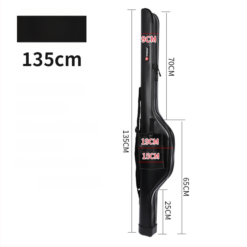 Geantă impermeabilă din PU pentru lansete, cu husă dură, portabilă pentru echipament de pescuit în râu