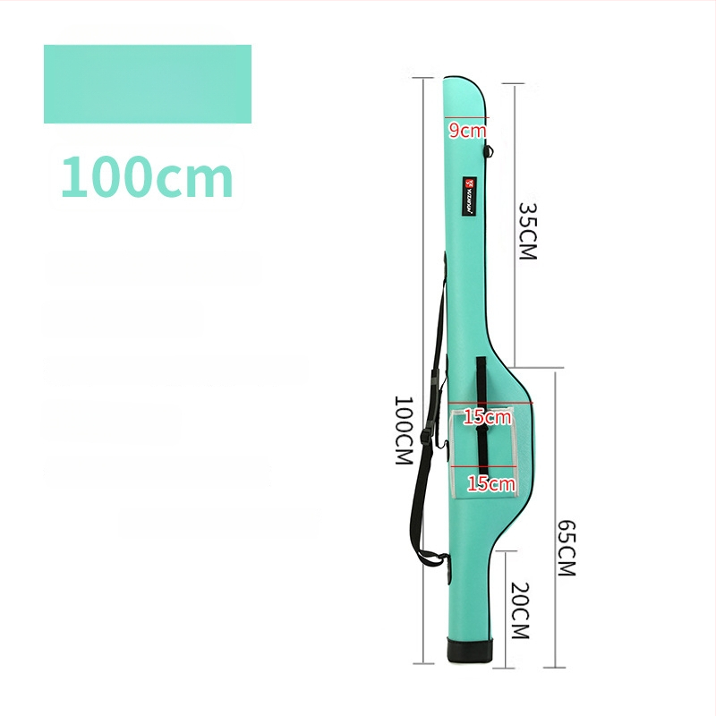 Geantă impermeabilă din PU pentru lansete, cu husă dură, portabilă pentru echipament de pescuit în râu
