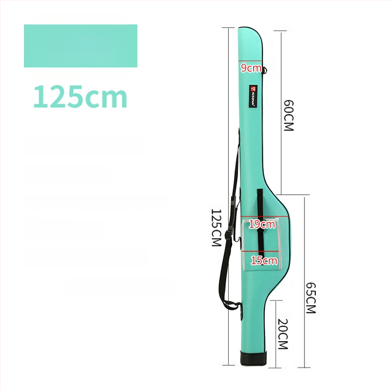 Geantă impermeabilă din PU pentru lansete, cu husă dură, portabilă pentru echipament de pescuit în râu