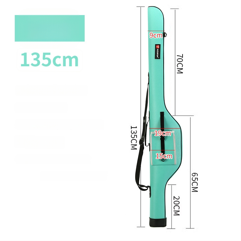 Geantă impermeabilă din PU pentru lansete, cu husă dură, portabilă pentru echipament de pescuit în râu