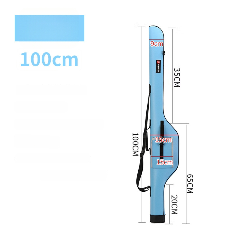 Geantă impermeabilă din PU pentru lansete, cu husă dură, portabilă pentru echipament de pescuit în râu