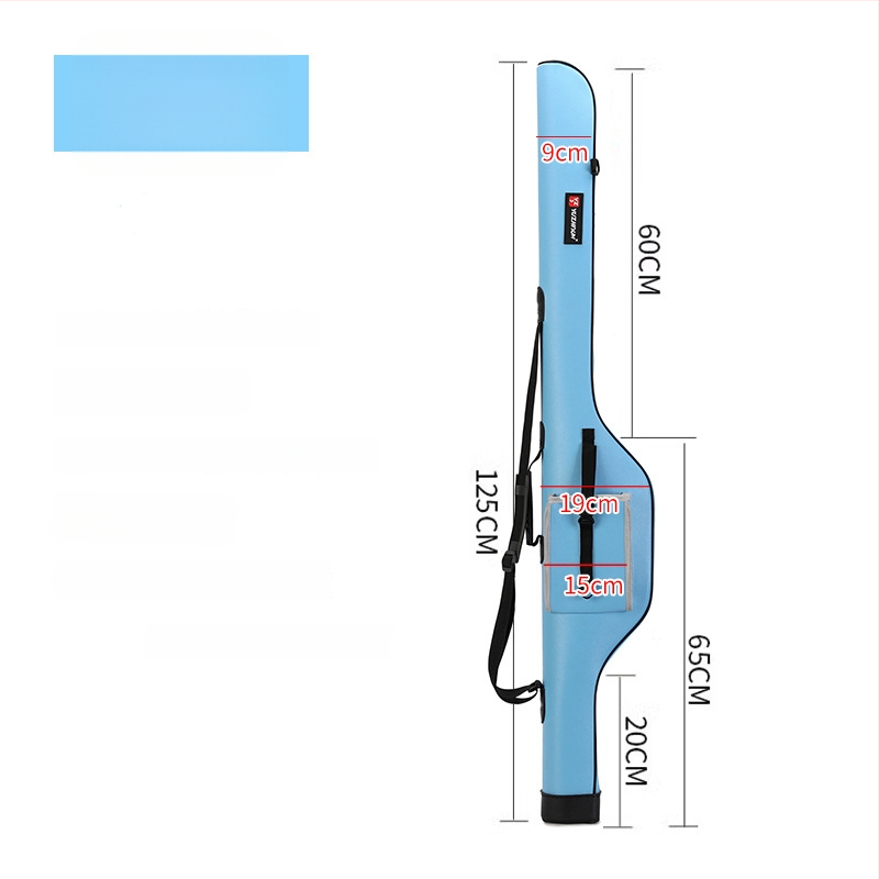 Geantă impermeabilă din PU pentru lansete, cu husă dură, portabilă pentru echipament de pescuit în râu