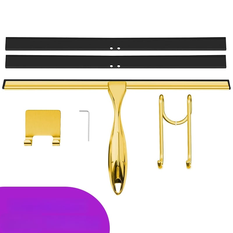 TO002 Ștergător de sticlă din aliaj de zinc, manual, pentru uz casnic, ștergere cu o singură față