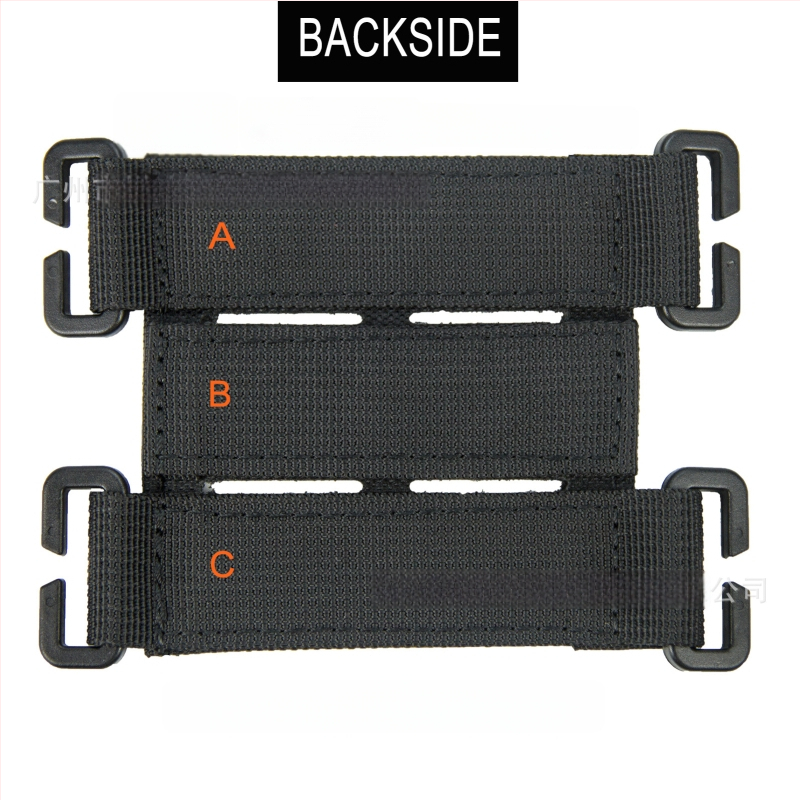 Liruida ultraliegs neilona Velcro taktiskais aksesuārs mugurai ar MOLLE sistēmu, rokas siksnas bāze, noņemams