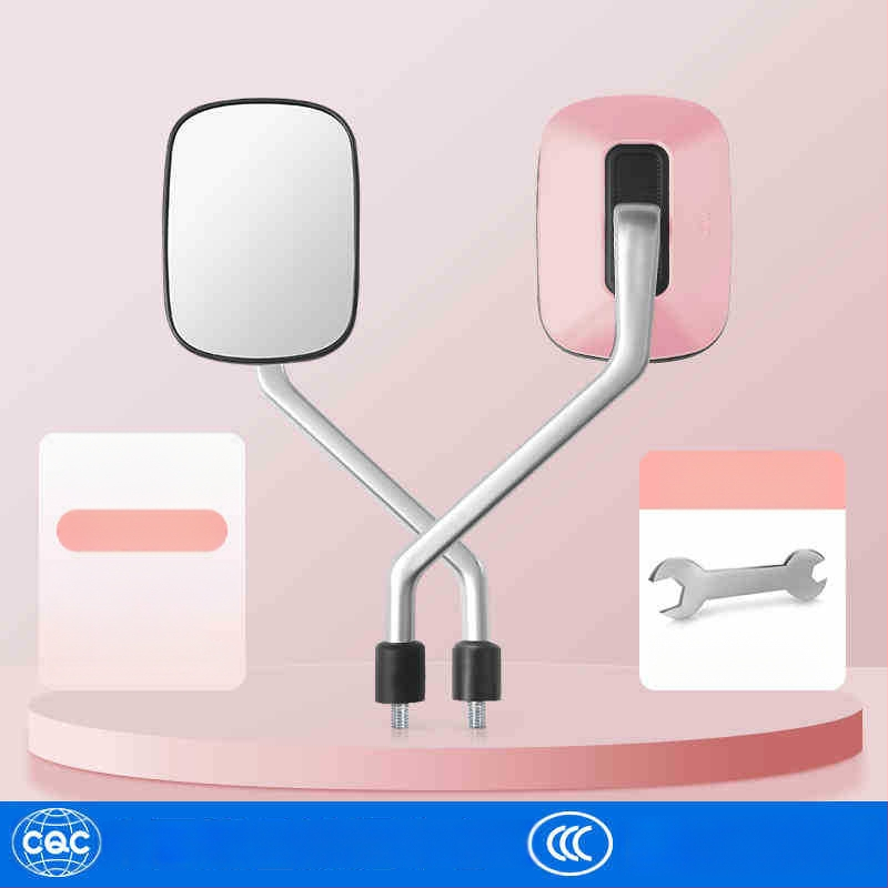 Elektromos kerékpár hátsó tükör, modell Qxqy-300, négyszögletes tükör, szerelés: ortodontikus, anyag: nagy szilárdságú ötvözet és mérnöki műanyagok, ütésállóság: magas