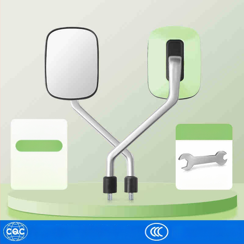 Elektromos kerékpár hátsó tükör, modell Qxqy-300, négyszögletes tükör, szerelés: ortodontikus, anyag: nagy szilárdságú ötvözet és mérnöki műanyagok, ütésállóság: magas