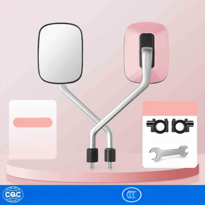 Elektromos kerékpár hátsó tükör, modell Qxqy-300, négyszögletes tükör, szerelés: ortodontikus, anyag: nagy szilárdságú ötvözet és mérnöki műanyagok, ütésállóság: magas