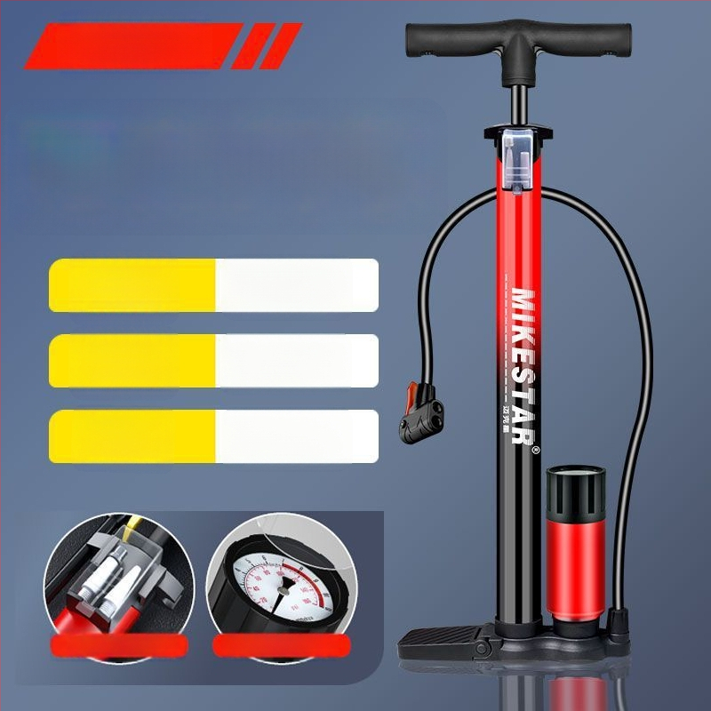 Високонапорна ръчна помпа за велосипеди, мотори и електрически превозни средства — бързо надуване, универсална, за домашна употреба