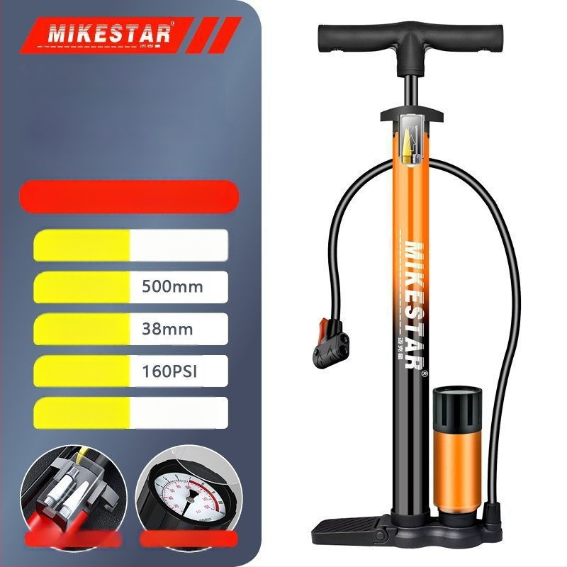 Високонапорна ръчна помпа за велосипеди, мотори и електрически превозни средства — бързо надуване, универсална, за домашна употреба