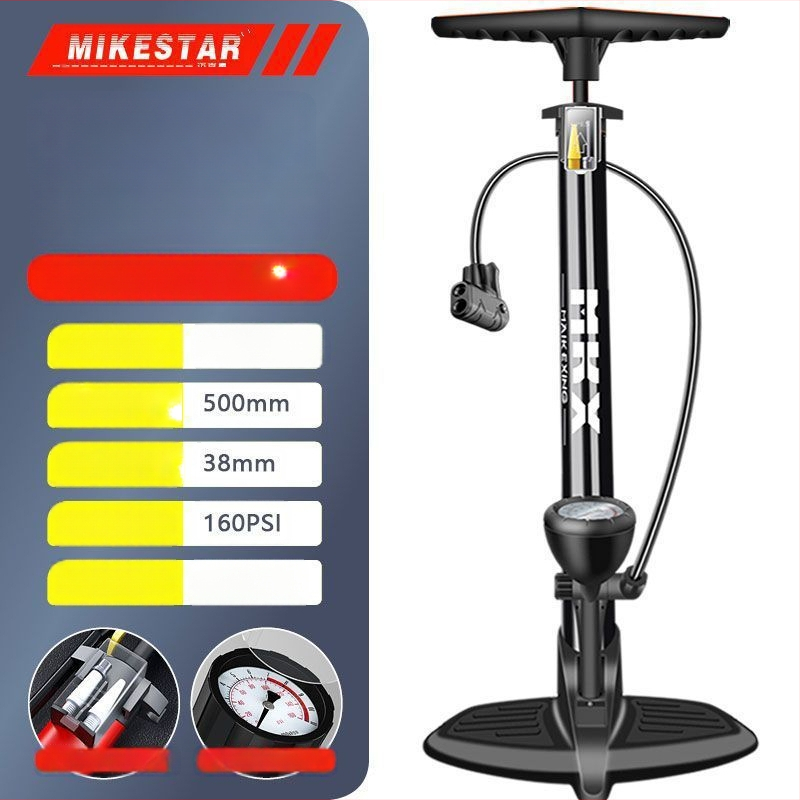 Високонапорна ръчна помпа за велосипеди, мотори и електрически превозни средства — бързо надуване, универсална, за домашна употреба