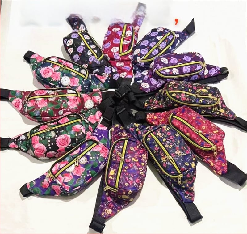 Vyrų pečių diržo krepšys – drobė, gėlių raštas, poliesterio ėdimas, 2025 m. pavasaris