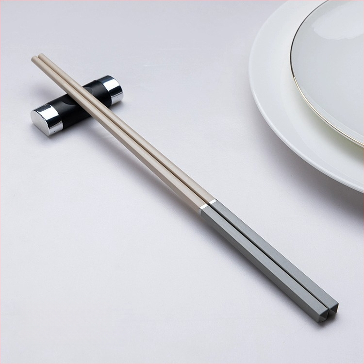 Сплавни палочки за хранене, прост стил, подаръчна кутия, 10 двойки, устойчиви на високи температури, против плесени, неплъзгащи се