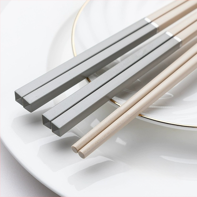 Сплавни палочки за хранене, прост стил, подаръчна кутия, 10 двойки, устойчиви на високи температури, против плесени, неплъзгащи се