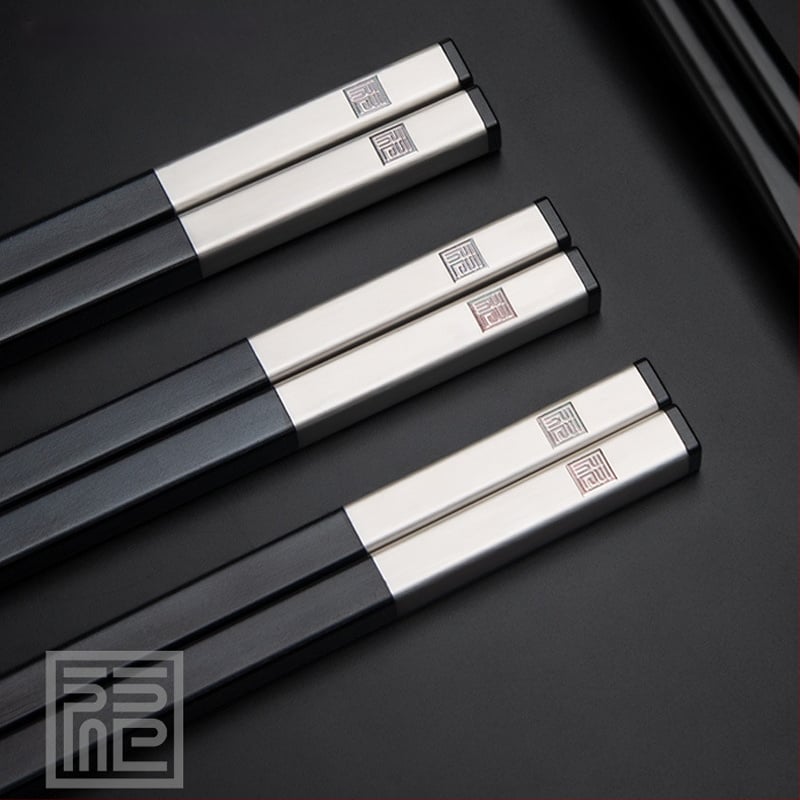 Сплавни палочки за хранене, прост стил, подаръчна кутия, 10 двойки, устойчиви на високи температури, против плесени, неплъзгащи се