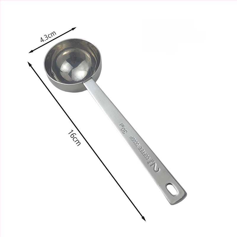 Zemeijia rozsdamentes acél hosszú nyelű mérőkanál graduációkkal