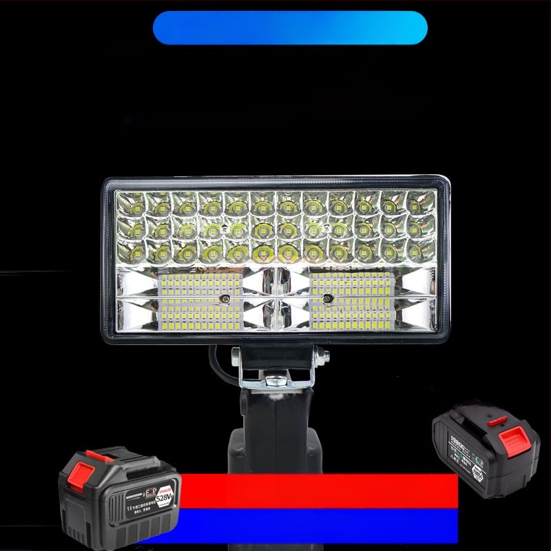 Портативна светодиодна работна лампа с литиева батерия за аварийни ремонти, 12–80V, 5000 lm
