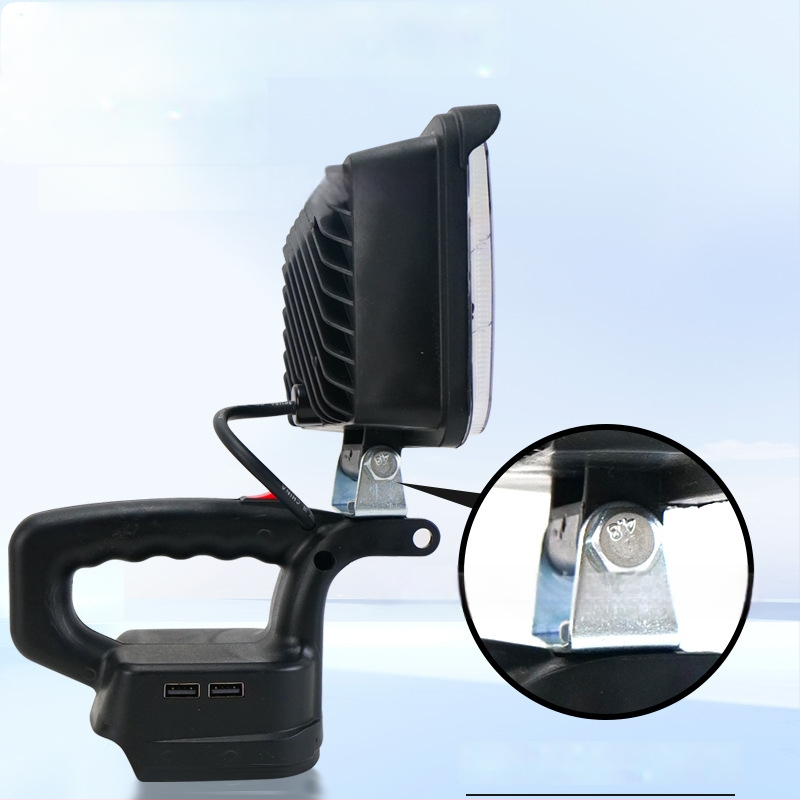 Портативна светодиодна работна лампа с литиева батерия за аварийни ремонти, 12–80V, 5000 lm