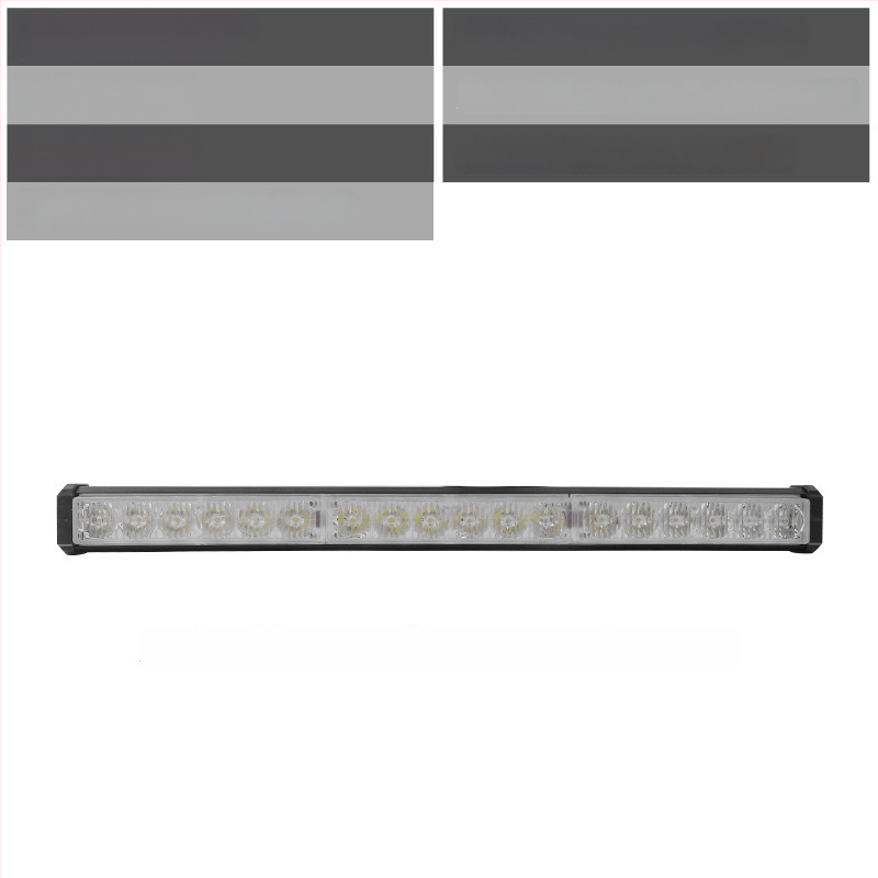 Алуминиева LED светлина за предна решетка на автомобил – предупреждаваща дневна светлина, 72W, 12-24V, модел: предупреждаваща светлина