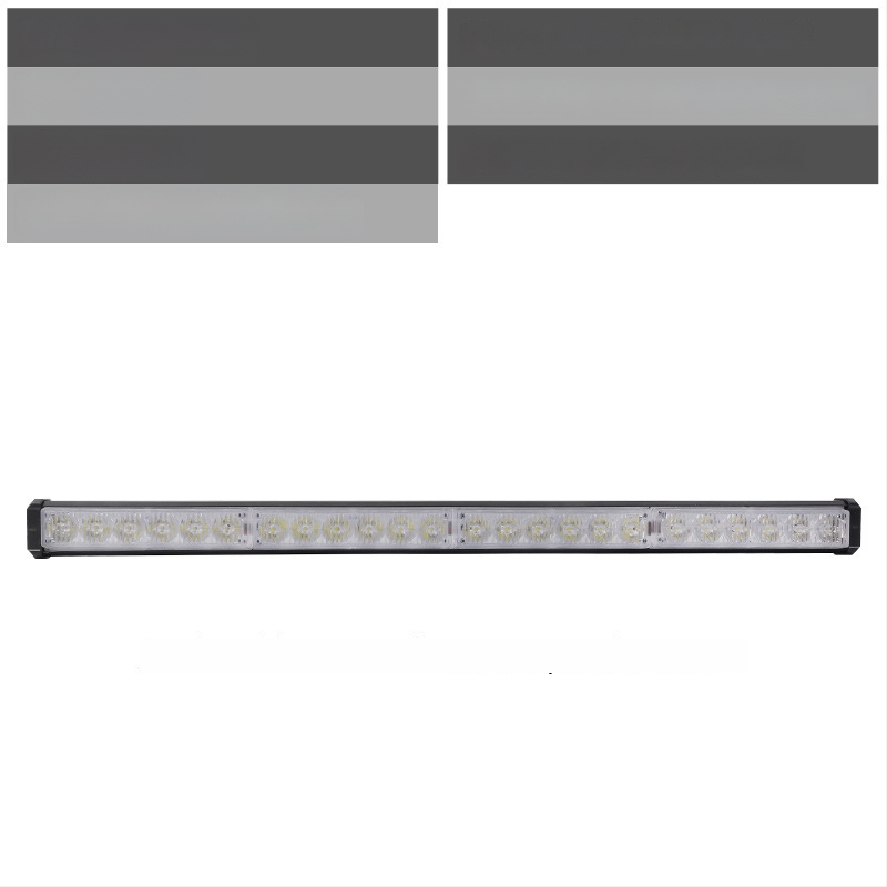 Алуминиева LED светлина за предна решетка на автомобил – предупреждаваща дневна светлина, 72W, 12-24V, модел: предупреждаваща светлина