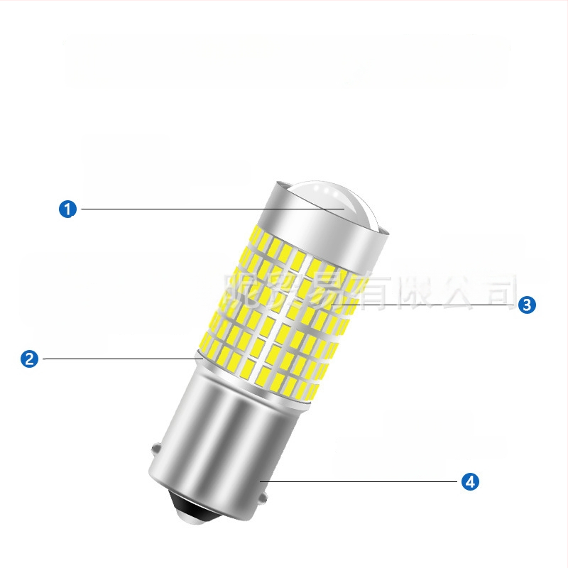 LED automobilska svjetla 1156/1157, T20 stražnje svjetlo i dnevno svjetlo, 3014 144-SMD, 12-24V, 6000K, aluminijsko kućište