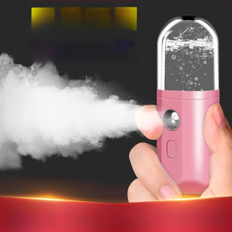 Νάνο Σπρέι Ενυδάτωσης - Χειρολαβής Φορητός Ουαλιστήρας Προσώπου - Κρύος Ψεκασμός, 5+ Ταχύτητες, Ώρα Ομίχλης ≤10s, Θερμοηλεκτρική Τεχνολογία Ενυδάτωσης, Χωρίς Ενσωματωμένη Μπαταρία