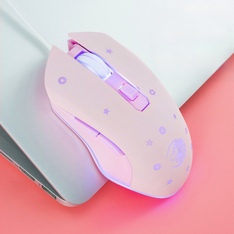 Гейминг мишка с кабел, безшумна, механична, осветена, USB